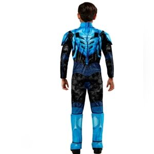 #1808 Blue Beetle Blue &  Black Kids Costume Sz M